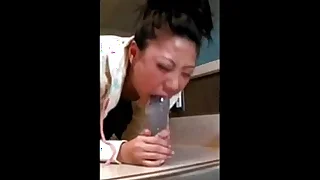 Asian infant deep throating Dildo in complement each other - camg8